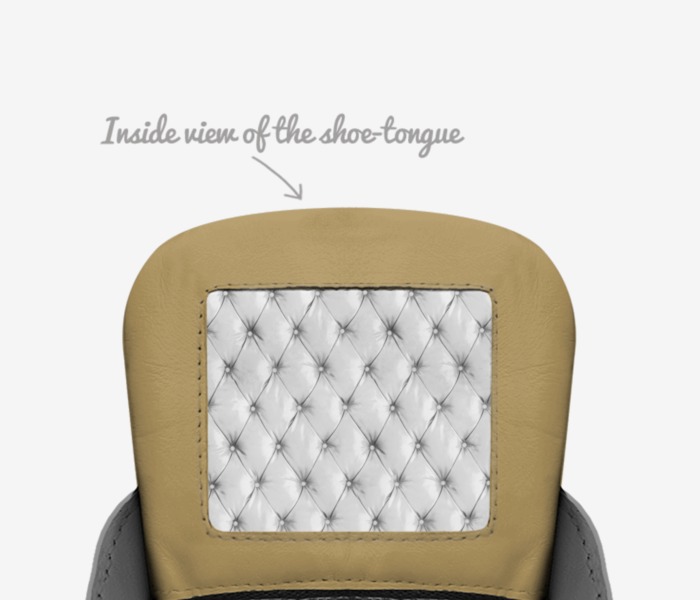 Neo custom made in Italy shoes by Donald Jones | Tongue view