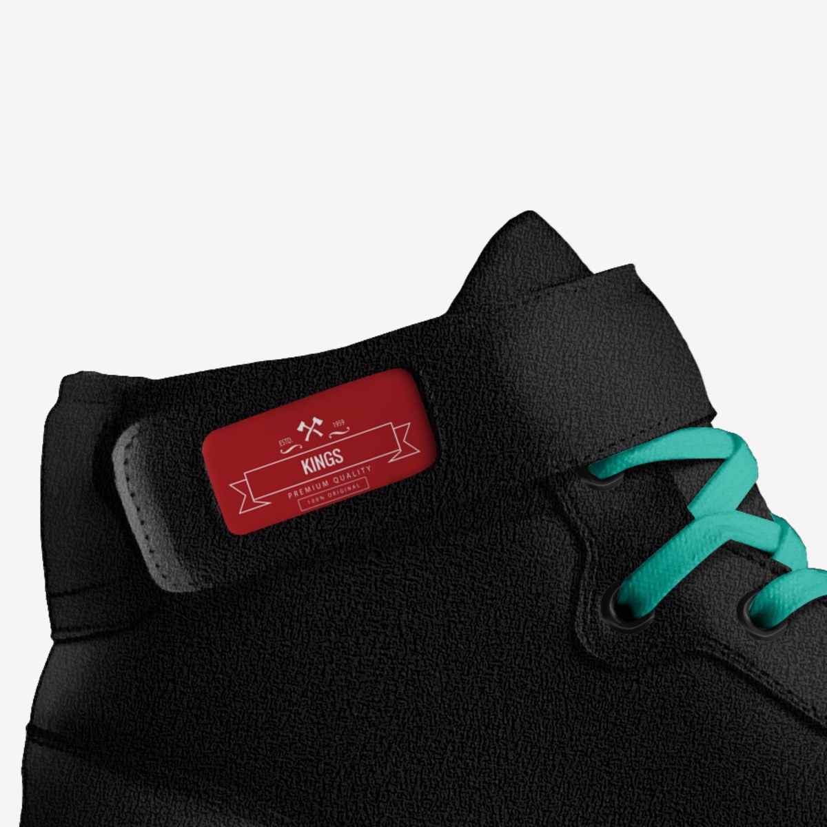 black ice custom made in Italy shoes by Zentaye Zentaye02 | Detail view