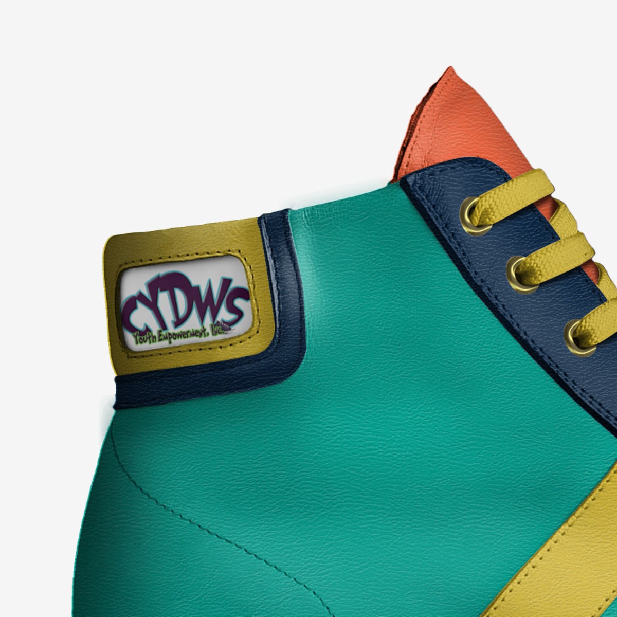 Dream Chaser Preps custom made in Italy shoes by Chase Your Dreams Wearing Sneakers Youth Empowerment, Inc. | Detail view