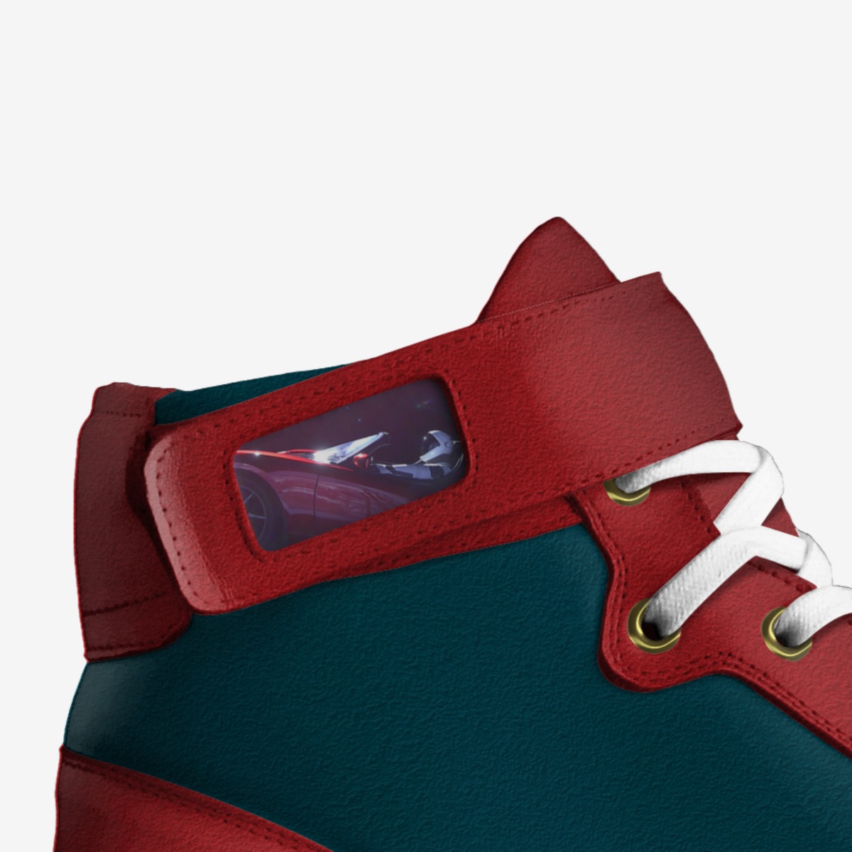Sneaker X custom made in Italy shoes by Quintney Williams | Detail view