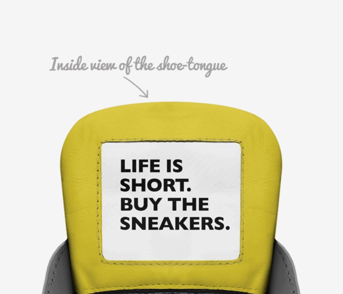 El by Ranell custom made in Italy shoes by Ranell Carter | Tongue view