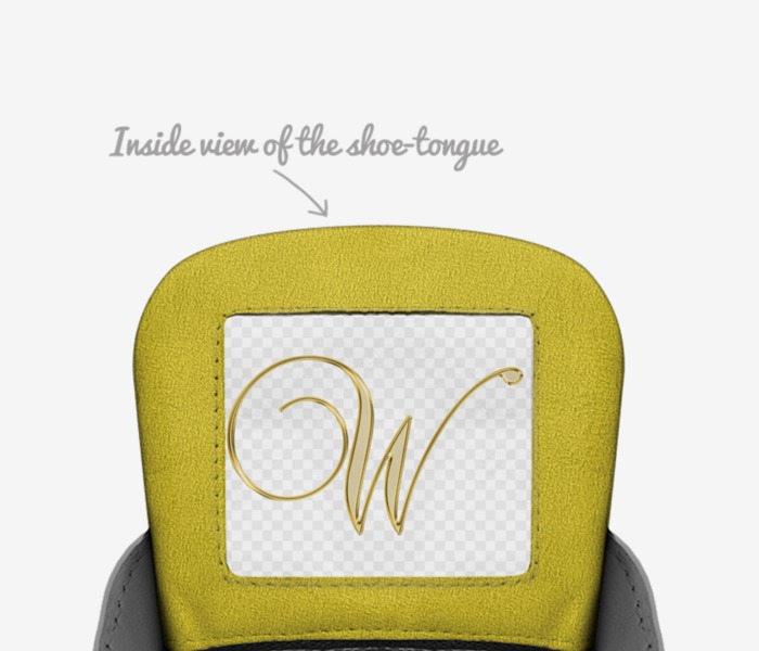 La' webb custom made in Italy shoes by Wilbert Webb | Tongue view