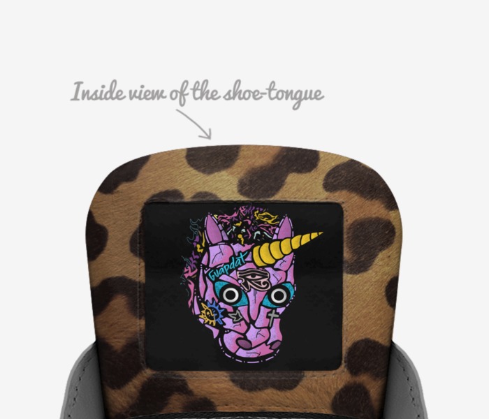 GUAP custom made in Italy shoes by Brandon Davis | Tongue view