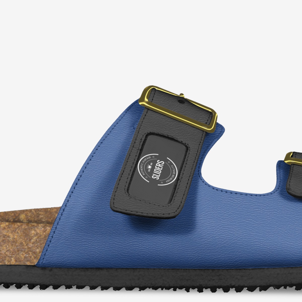 Sliders custom made in Italy shoes by Nathan Russell | Detail view