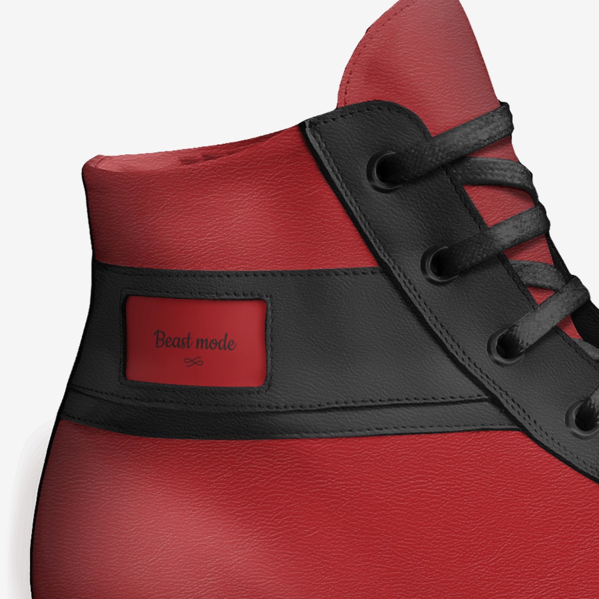 Beast mode custom made in Italy shoes by Jevon Burnley Mr | Detail view