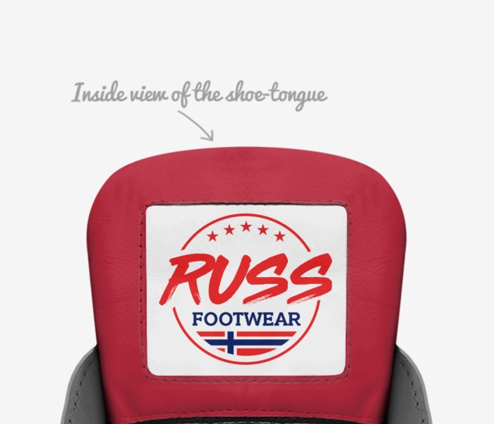 RUSS High Top custom made in Italy shoes by Kjell Karlsson | Tongue view