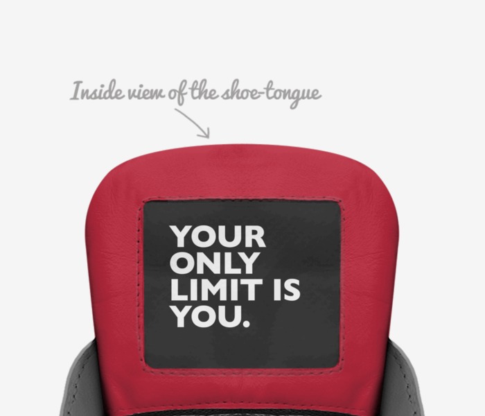 The Bloody Jungle custom made in Italy shoes by Moyo Jones | Tongue view