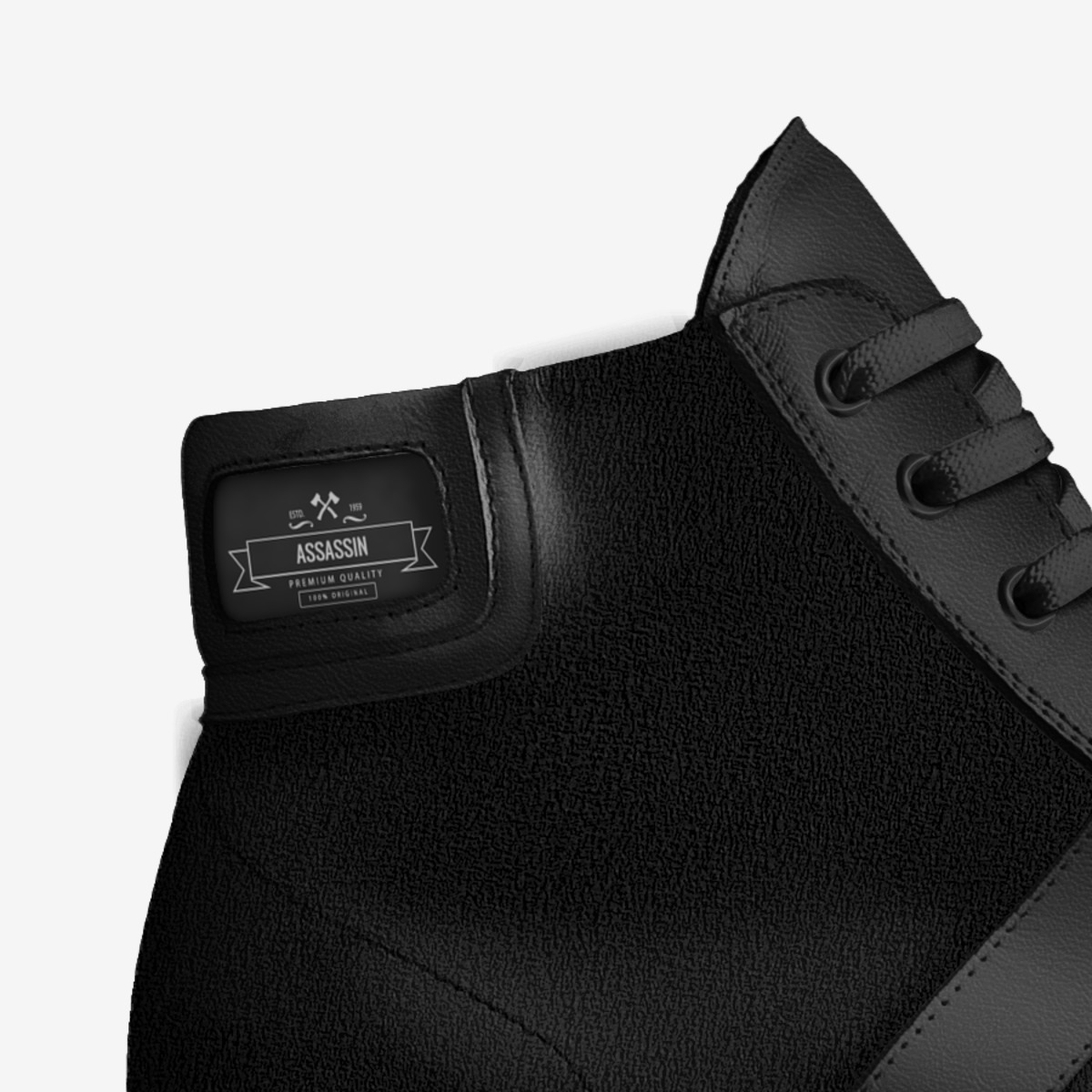 assassin custom made in Italy shoes by Dionte Anderson | Detail view