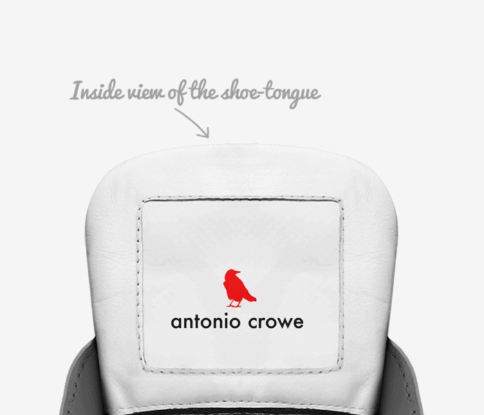 Antonio Crowe custom made in Italy shoes by Antonio Crowe | Tongue view