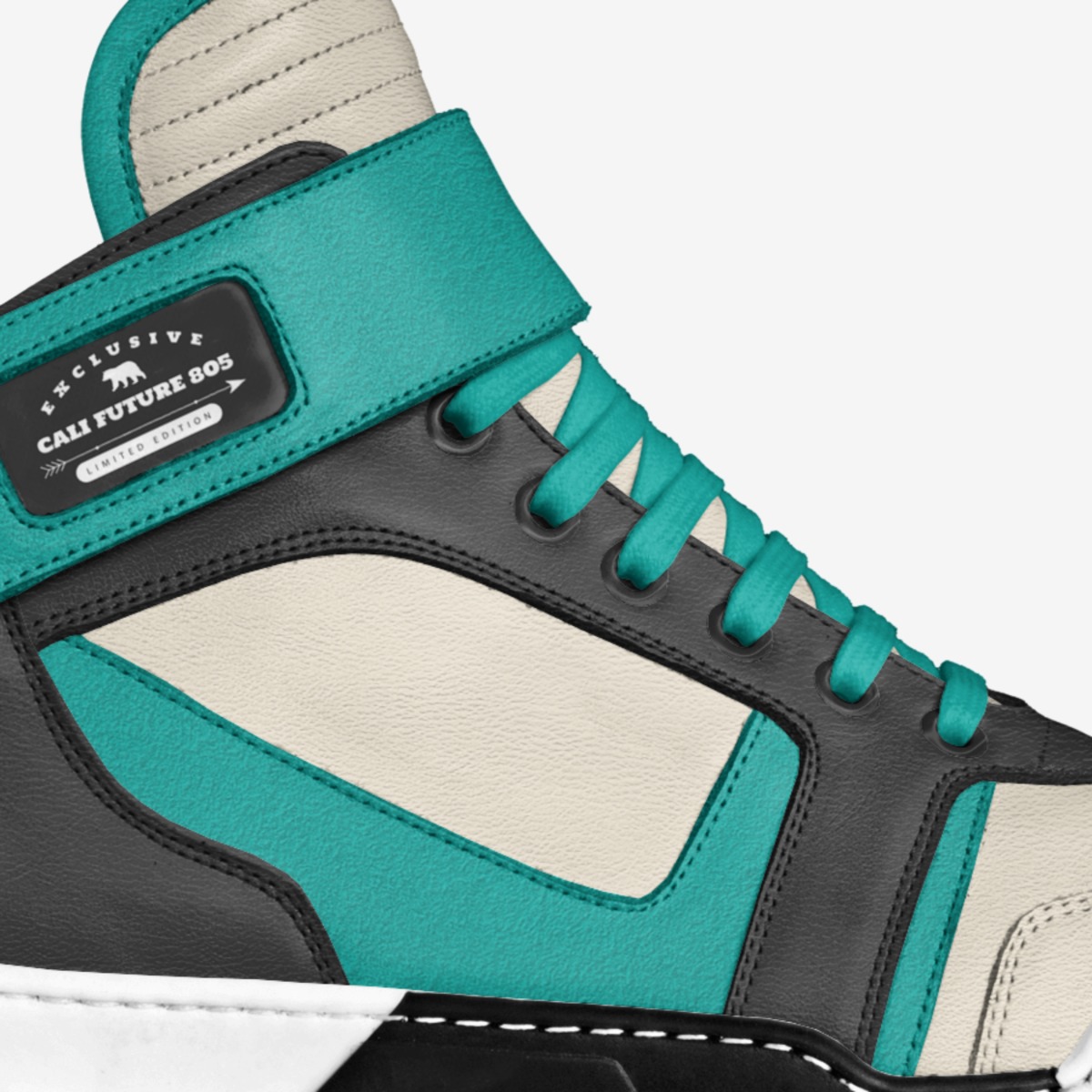 Cali Future 805 custom made in Italy shoes by Kevin Martin Jr. | Detail view