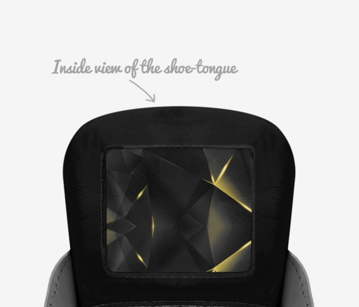 Kew One custom made in Italy shoes by Kimberly Watts | Tongue view