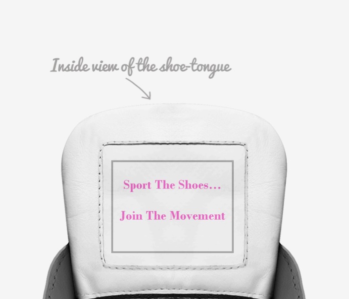 U & U custom made in Italy shoes by Drsabrena Davis | Tongue view