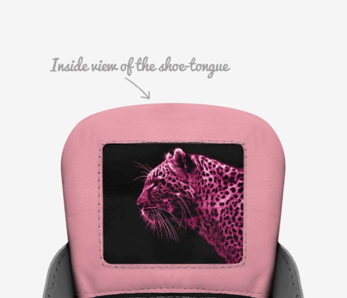 Blood Sugar custom made in Italy shoes by Cheyenne Reed | Tongue view