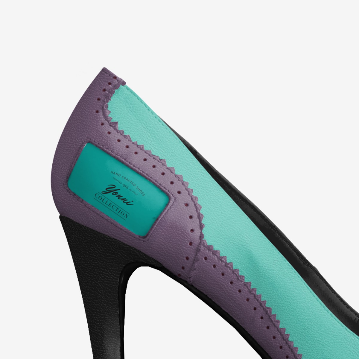 Retro Stripe 1 custom made in Italy shoes by Yonni Obasan | Detail view