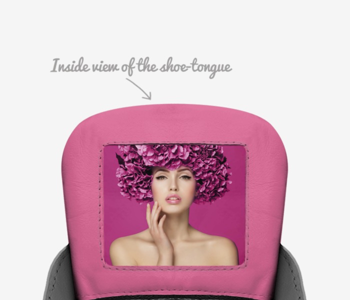 Megatron custom made in Italy shoes by Bengi Carson | Tongue view