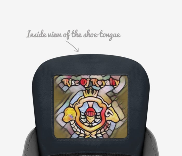 Aces custom made in Italy shoes by Keoni Quezena | Tongue view