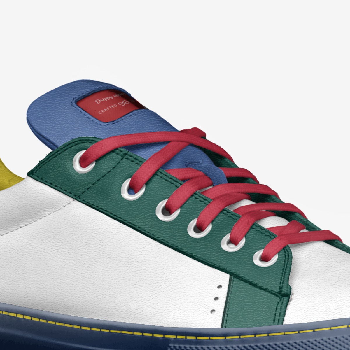 Drippy apparel custom made in Italy shoes by Xavier Riggsbee | Detail view