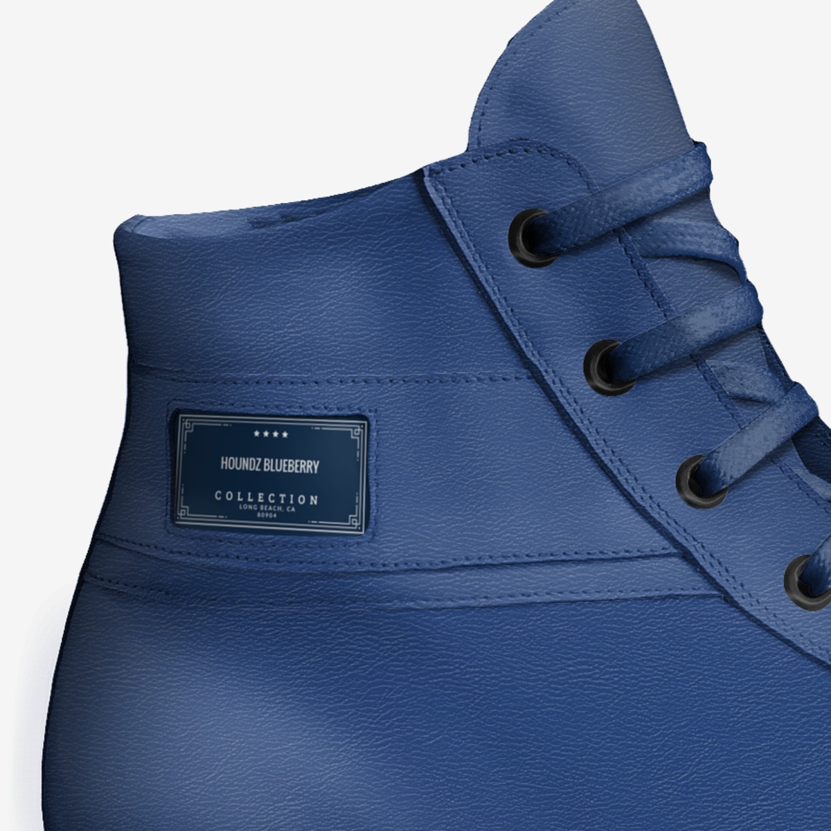 Houndz blueberry custom made in Italy shoes by Joshua Wheaton Gold6ixes | Detail view