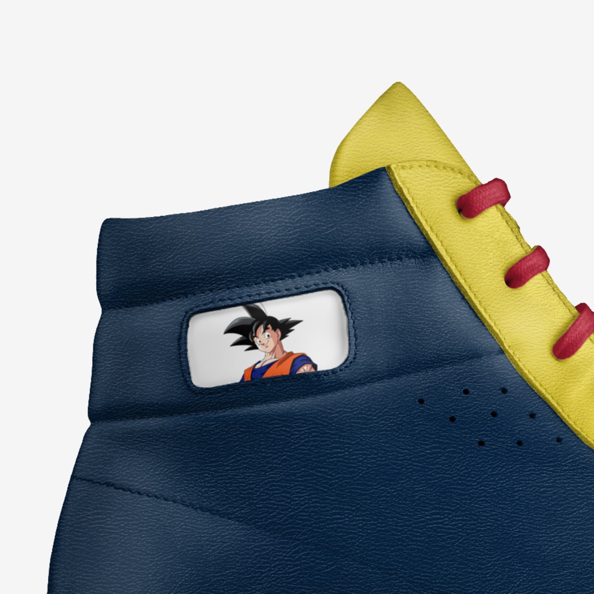 goku  custom made in Italy shoes by Leslie Blas | Detail view
