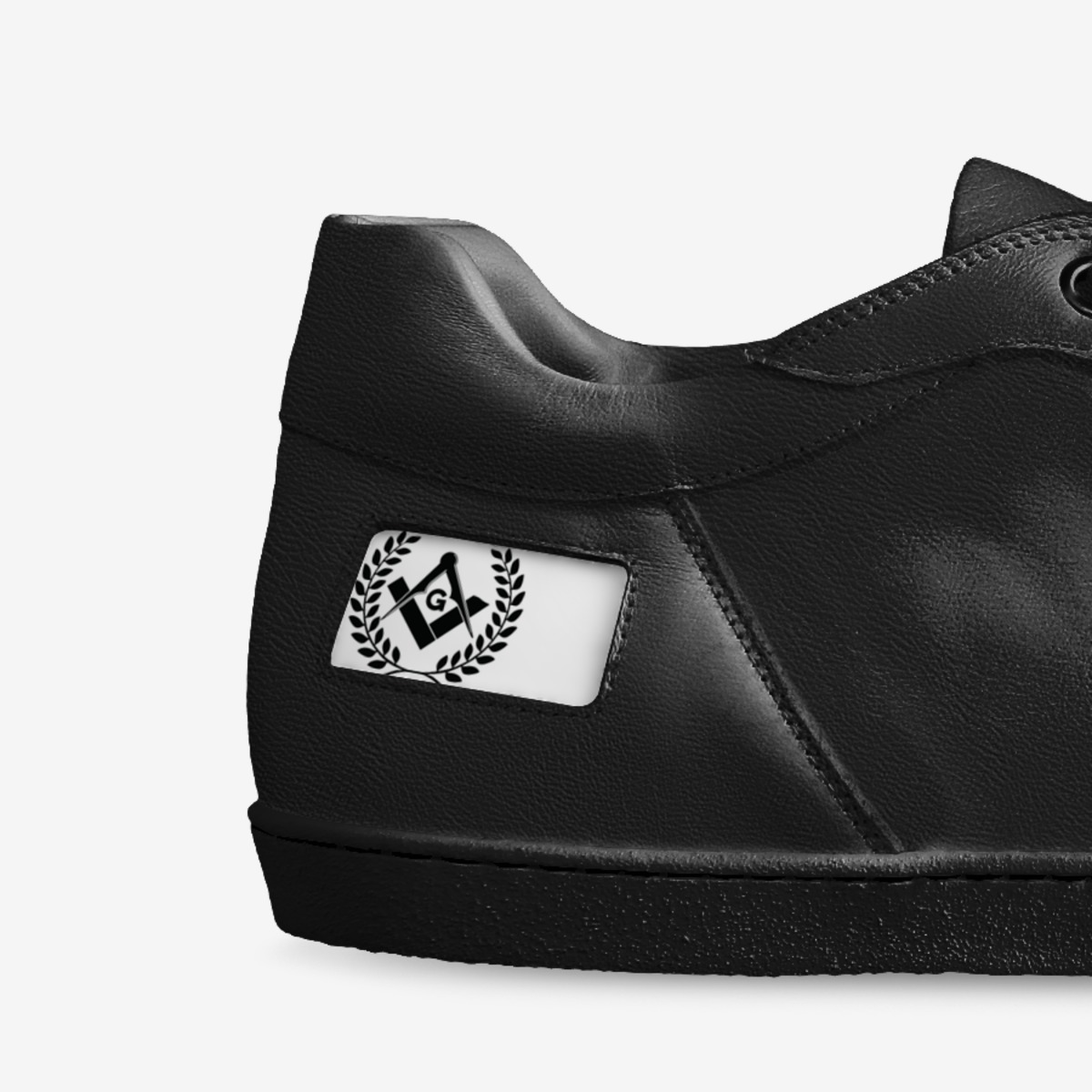 Masonic Revival custom made in Italy shoes by Edgar Gonzales | Detail view