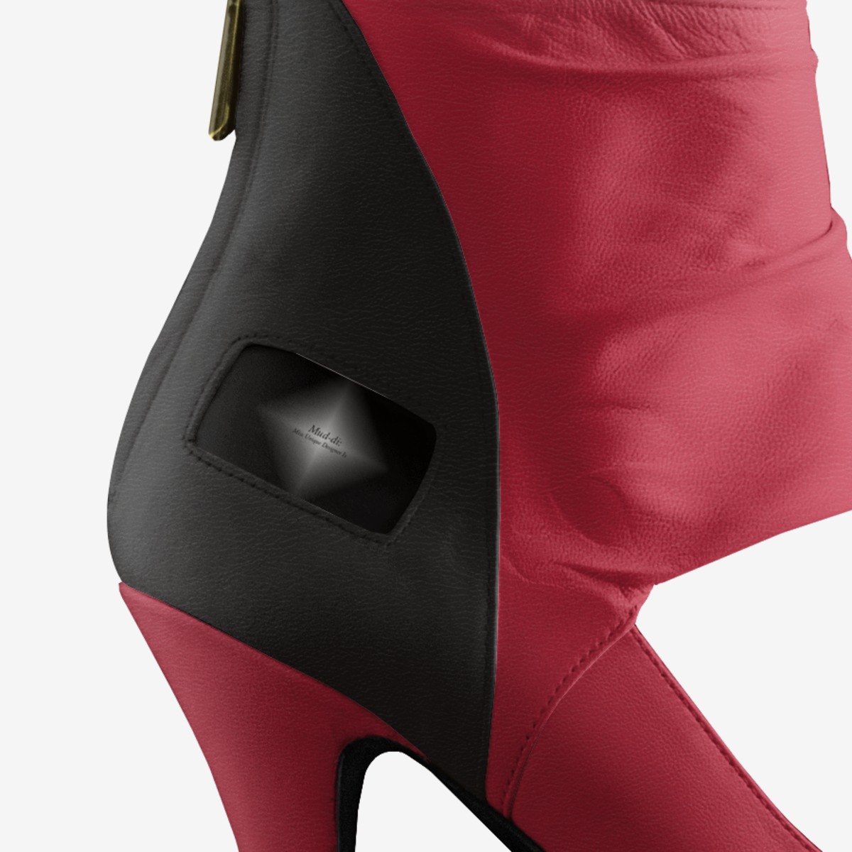 RB Open Pump custom made in Italy shoes by Mud-di: Miss Unique Designer Is | Detail view
