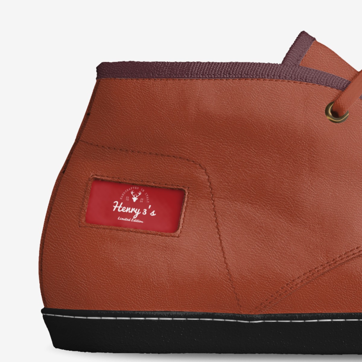 Henry 3's custom made in Italy shoes by Henry Arkwright | Detail view