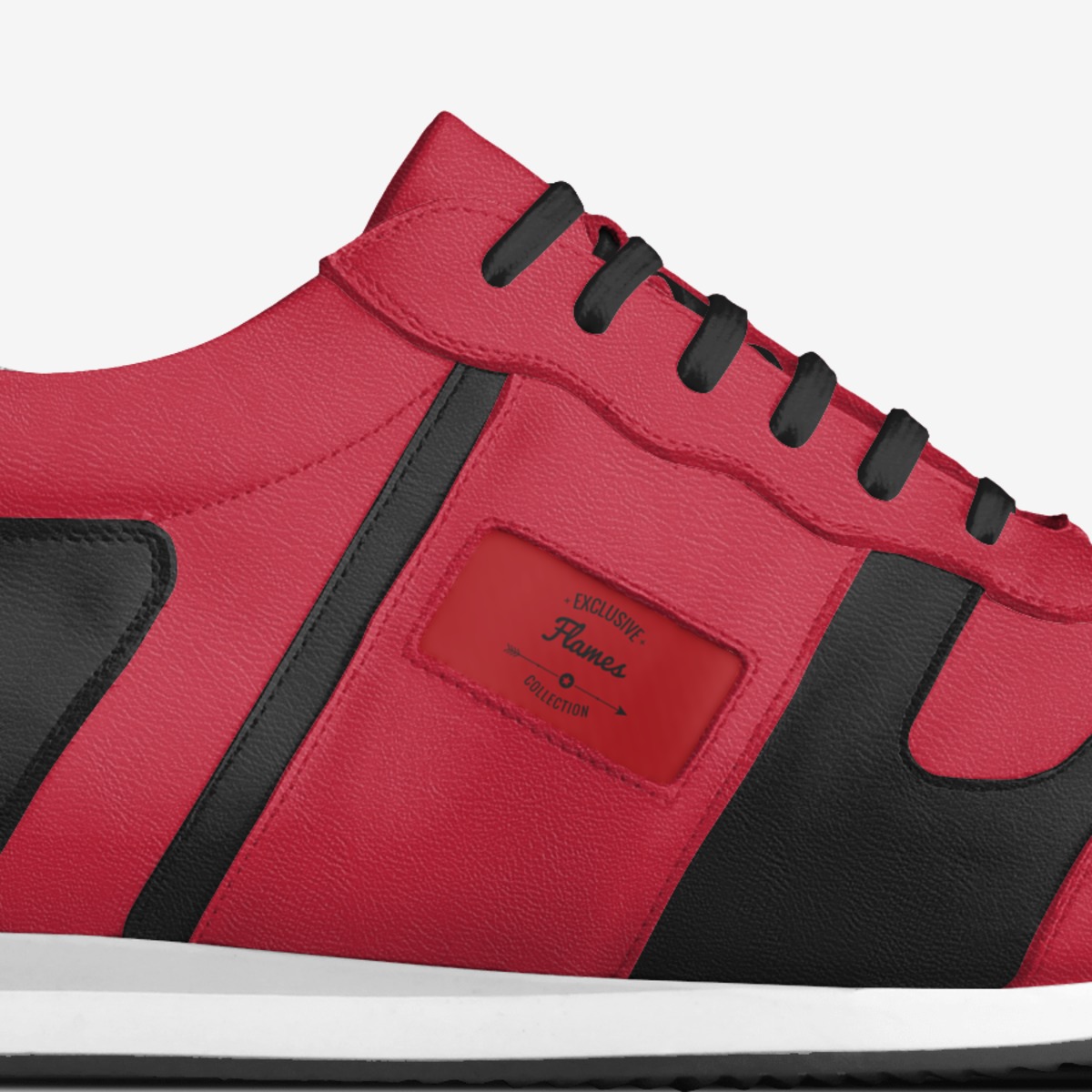 Flames custom made in Italy shoes by Johnanthony vanwallendael | Detail view