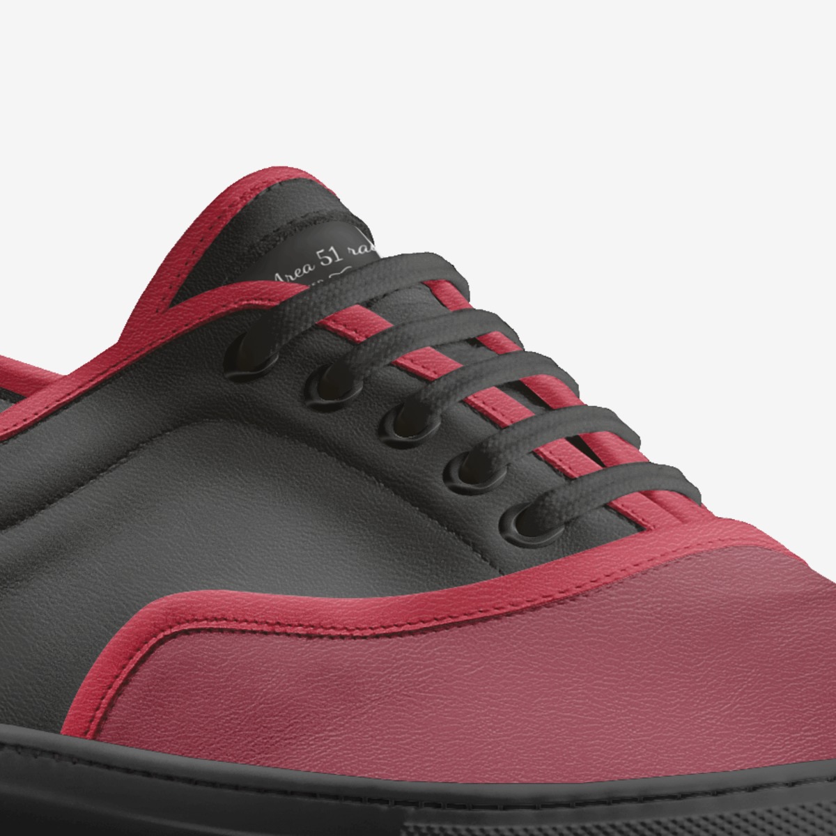 Area 51 raid custom made in Italy shoes by Kimberly Bernstorff | Detail view