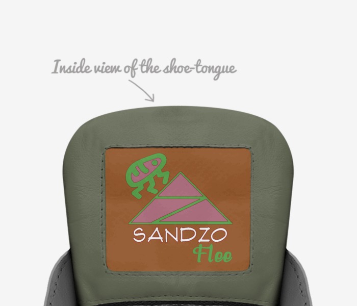 Sandzo Anguafo Pon custom made in Italy shoes by Akere Joseph | Tongue view