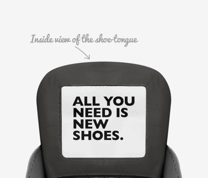 Ryan Lagup custom made in Italy shoes by Ryan Pugal | Tongue view