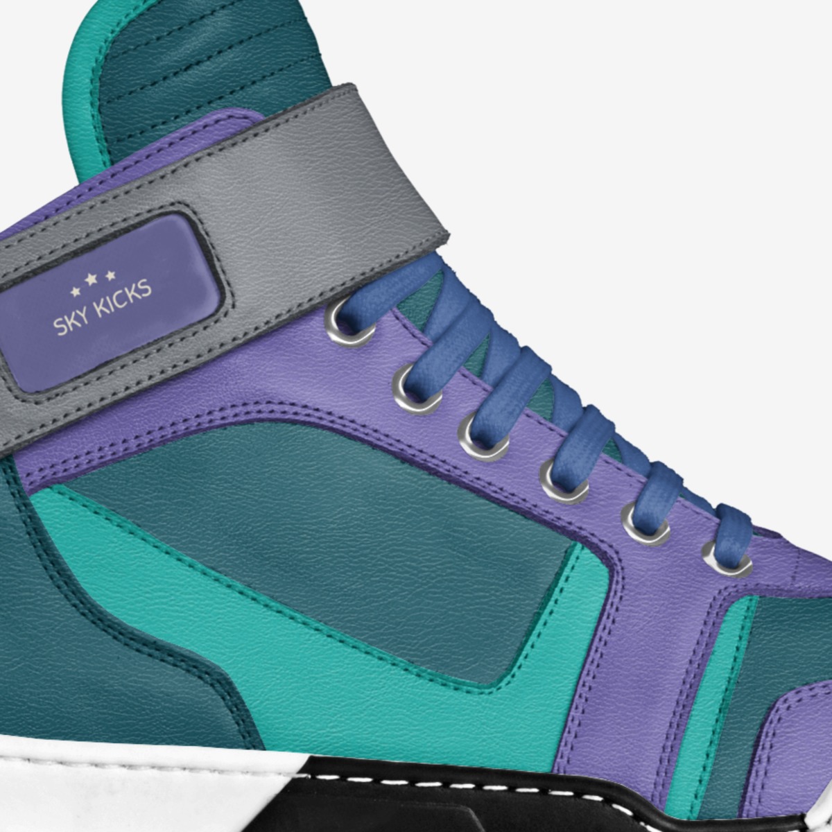 Sky Kicks custom made in Italy shoes by Skylar Justice | Detail view