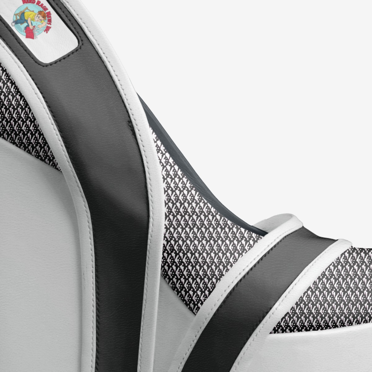 Nerdpocalypse custom made in Italy shoes by Steve Wollett | Detail view