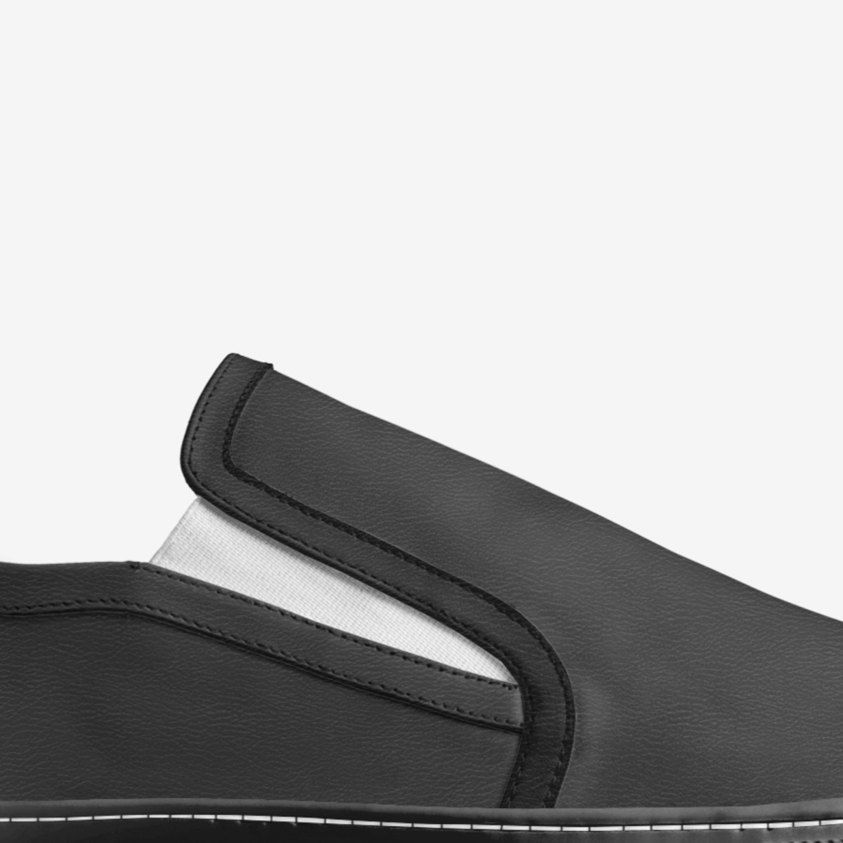 Smooth Black custom made in Italy shoes by Being Great Every Day | Detail view