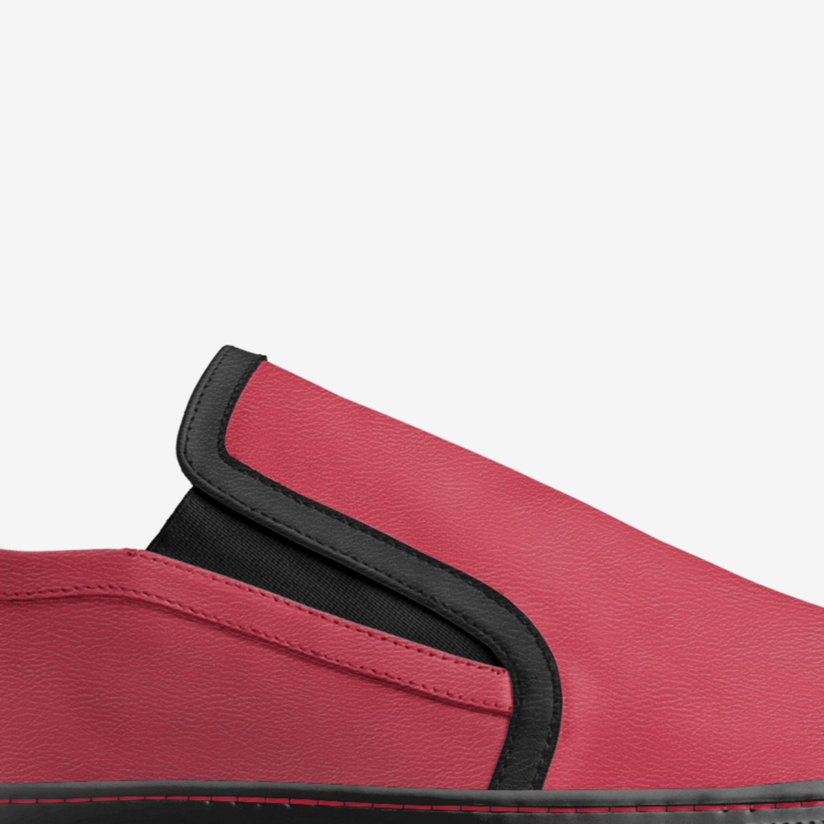 Smooth Red custom made in Italy shoes by Being Great Every Day | Detail view