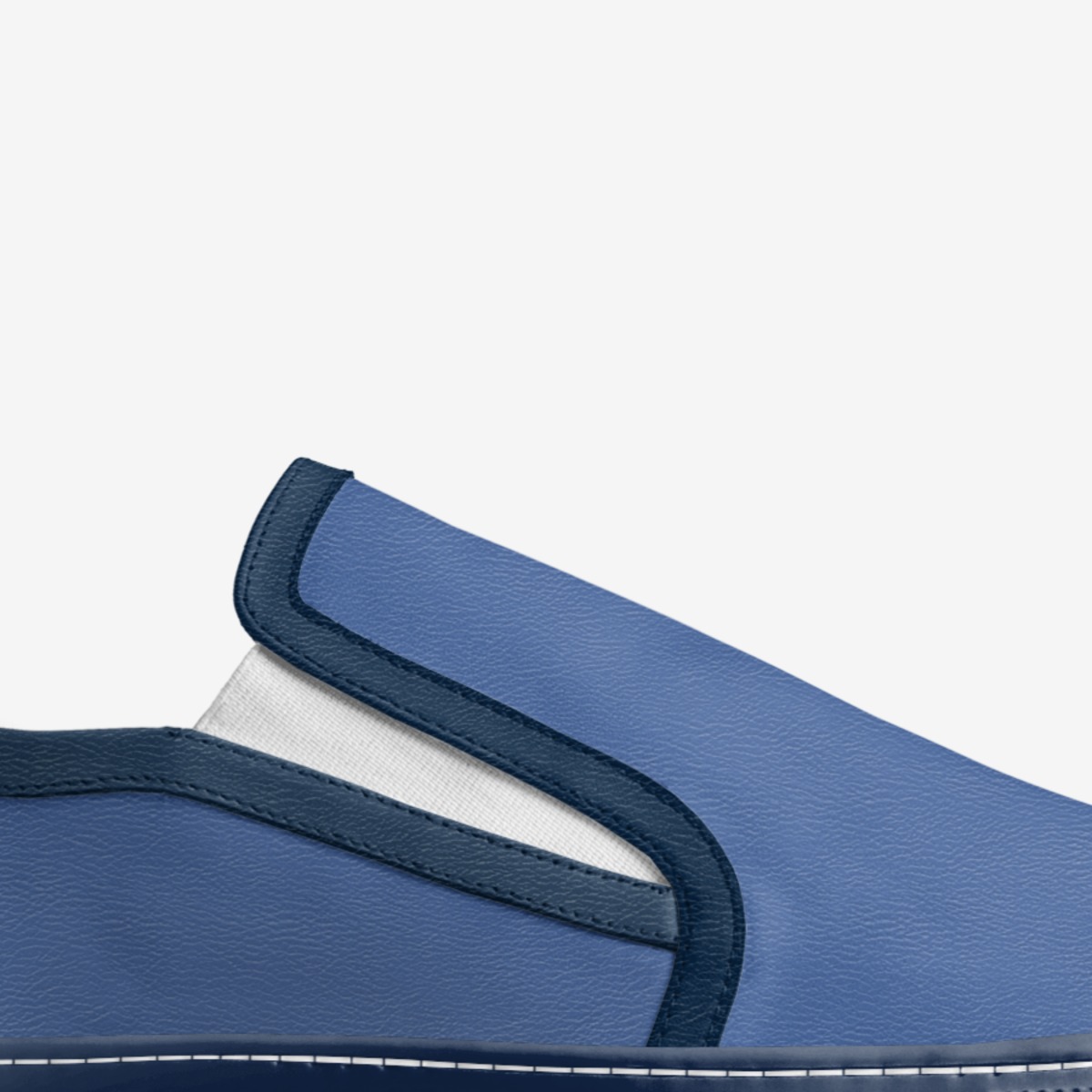 Smooth Blue custom made in Italy shoes by Being Great Every Day | Detail view