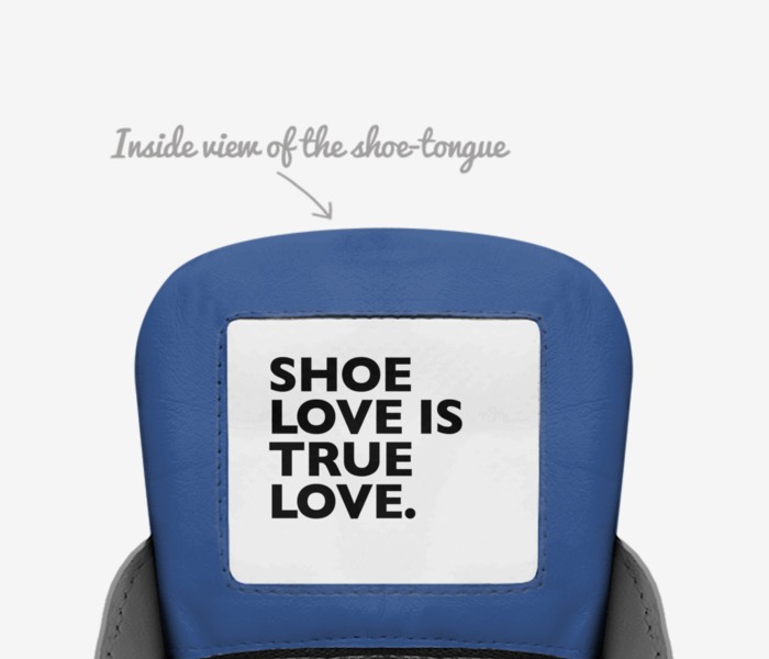 aliveshoes custom made in Italy shoes by Latasha Rawlings | Tongue view