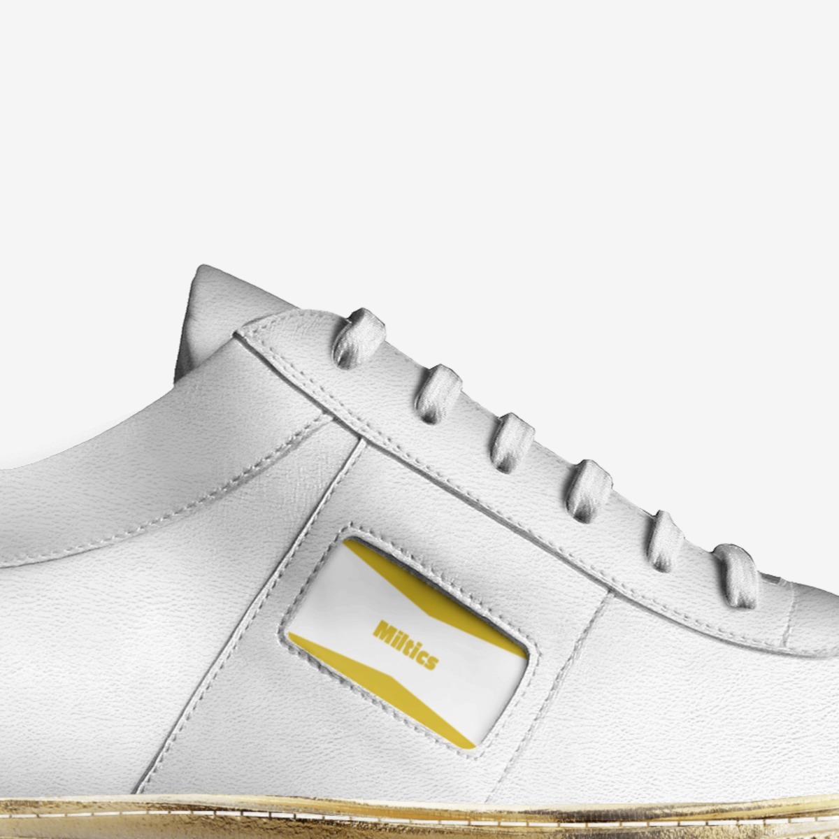 Miltics  custom made in Italy shoes by James Naylor | Detail view