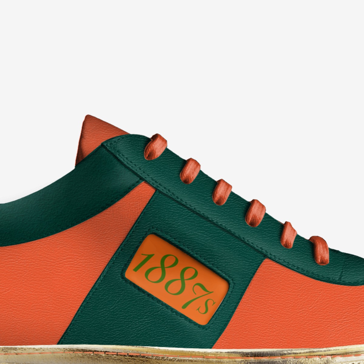 1887s LE Low custom made in Italy shoes by Urbanwallstreet Earl | Detail view