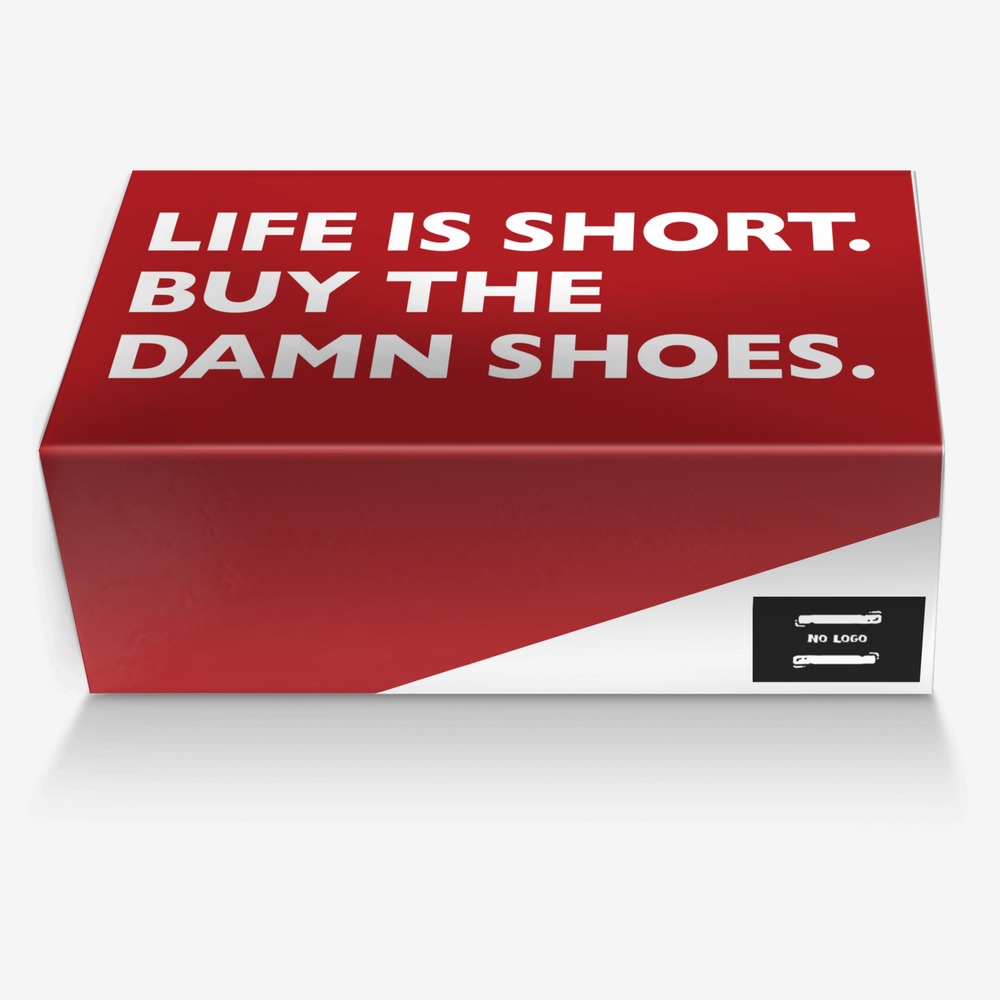 No Logo custom made in Italy shoes by Ian Otillio | Box view