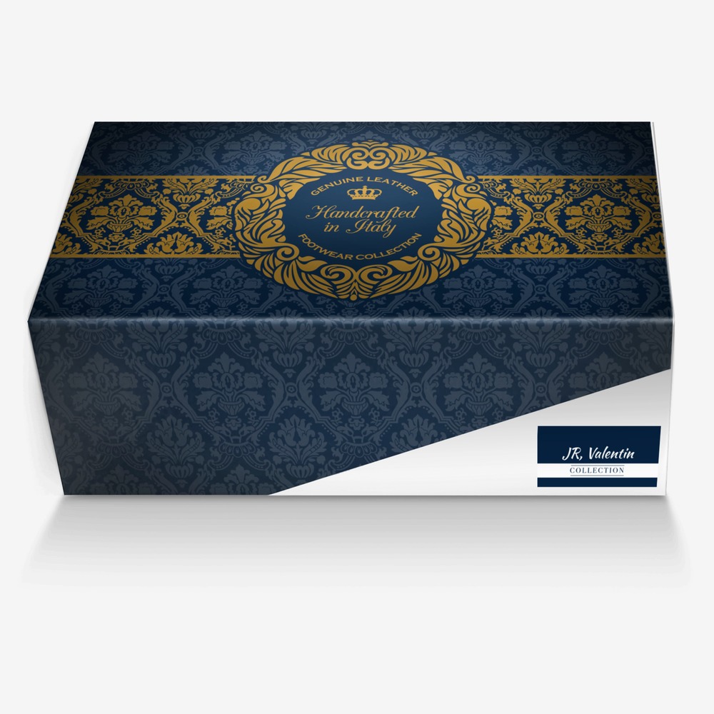 JR, Valentin custom made in Italy shoes by Valentin Rivera | Box view