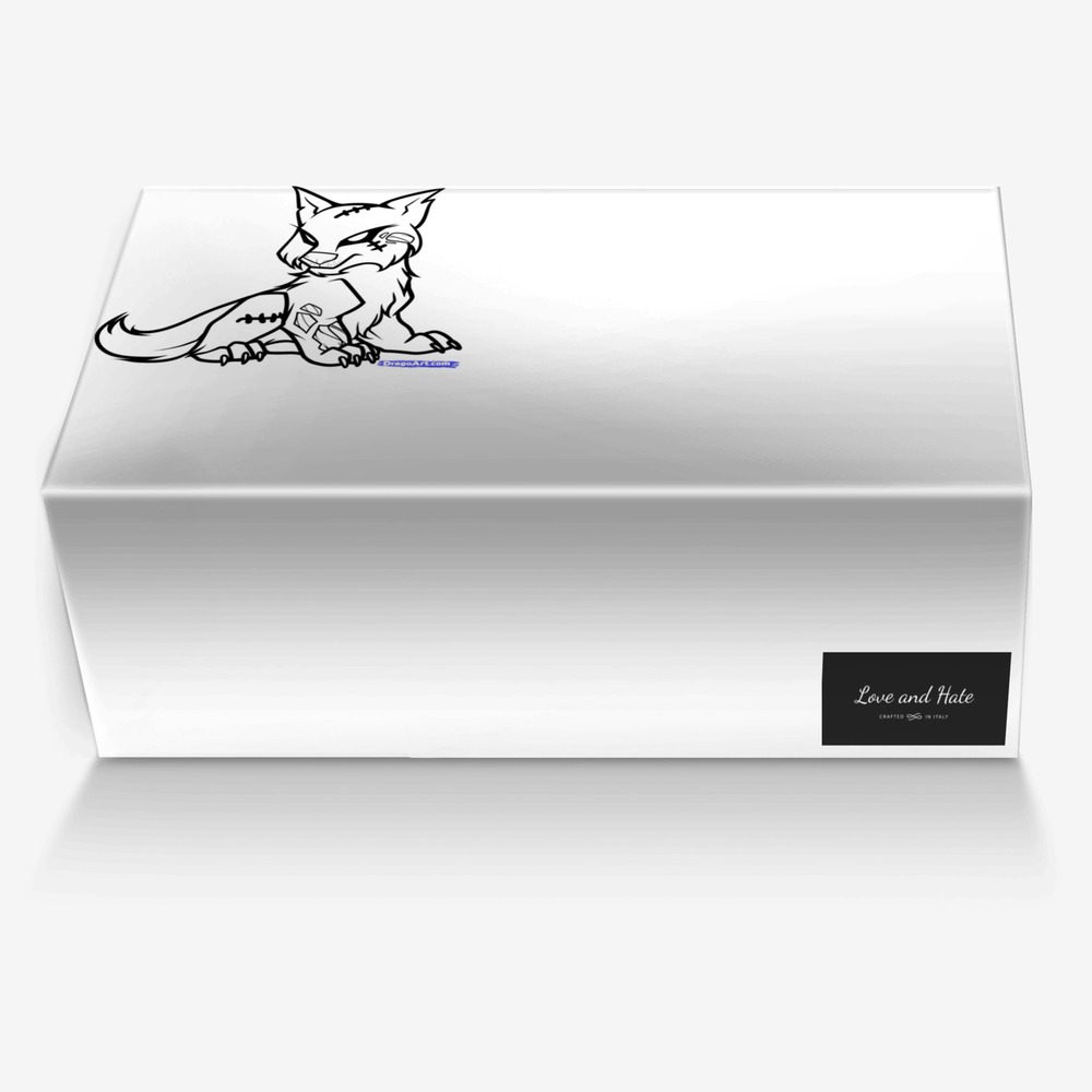 Love and Hate custom made in Italy shoes by Yinyang Phantom | Box view