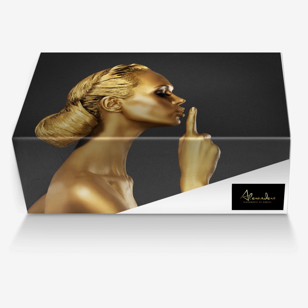 Alexanders custom made in Italy shoes by Darius Alexander | Box view