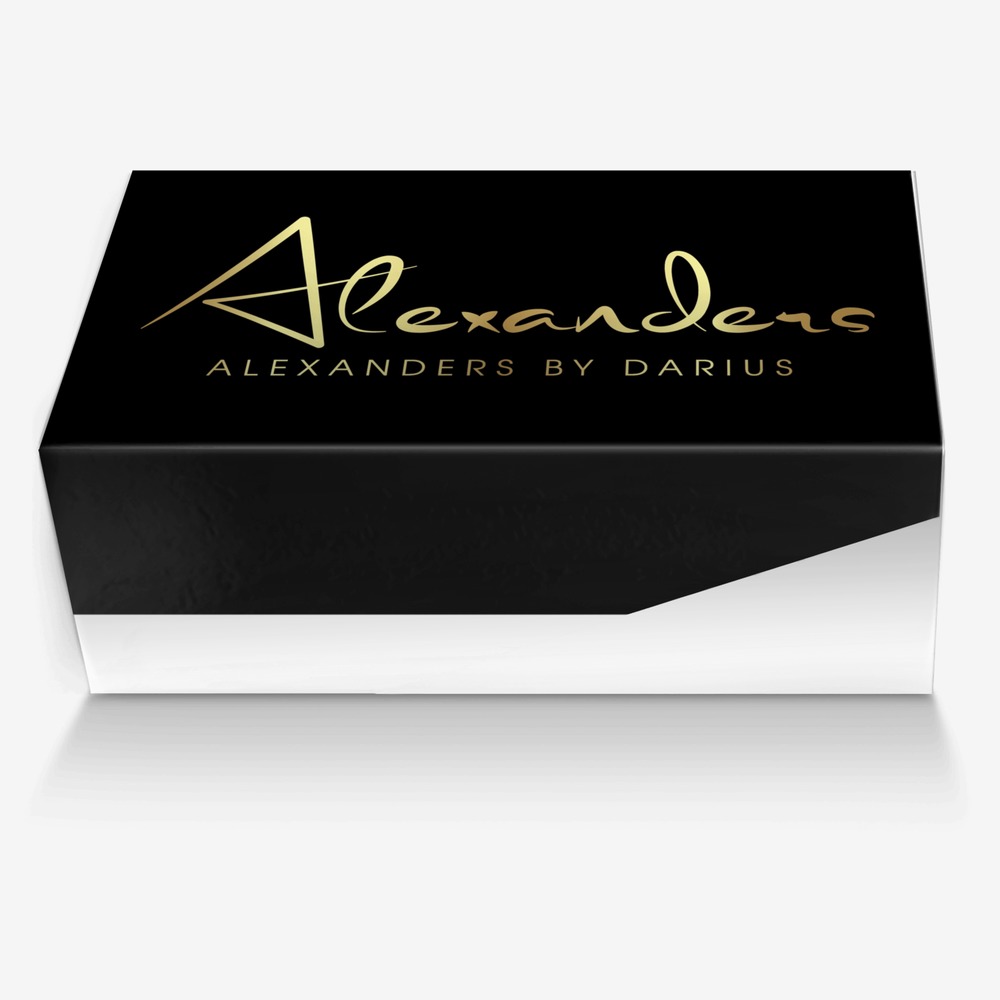 Alexanders custom made in Italy shoes by Darius Alexander | Box view