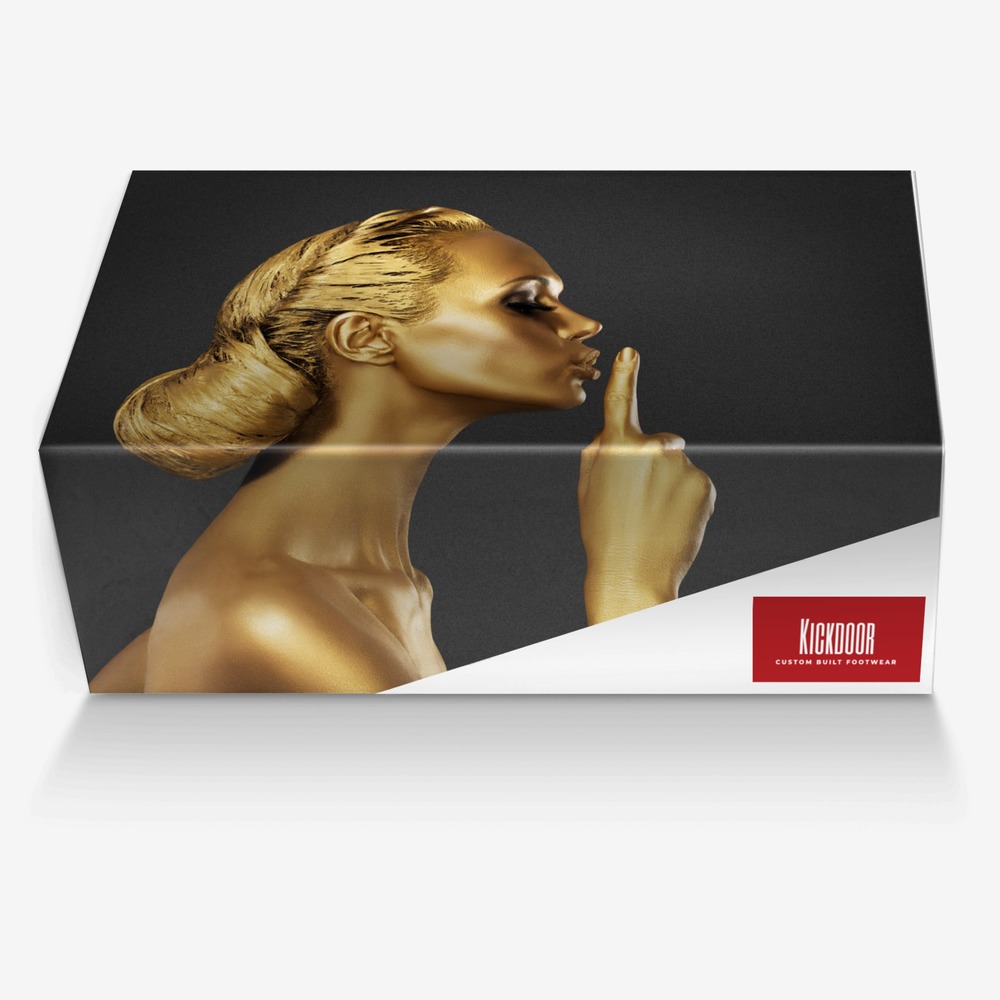 Kickdoor custom made in Italy shoes by Alex Enrique Zamarripa | Box view
