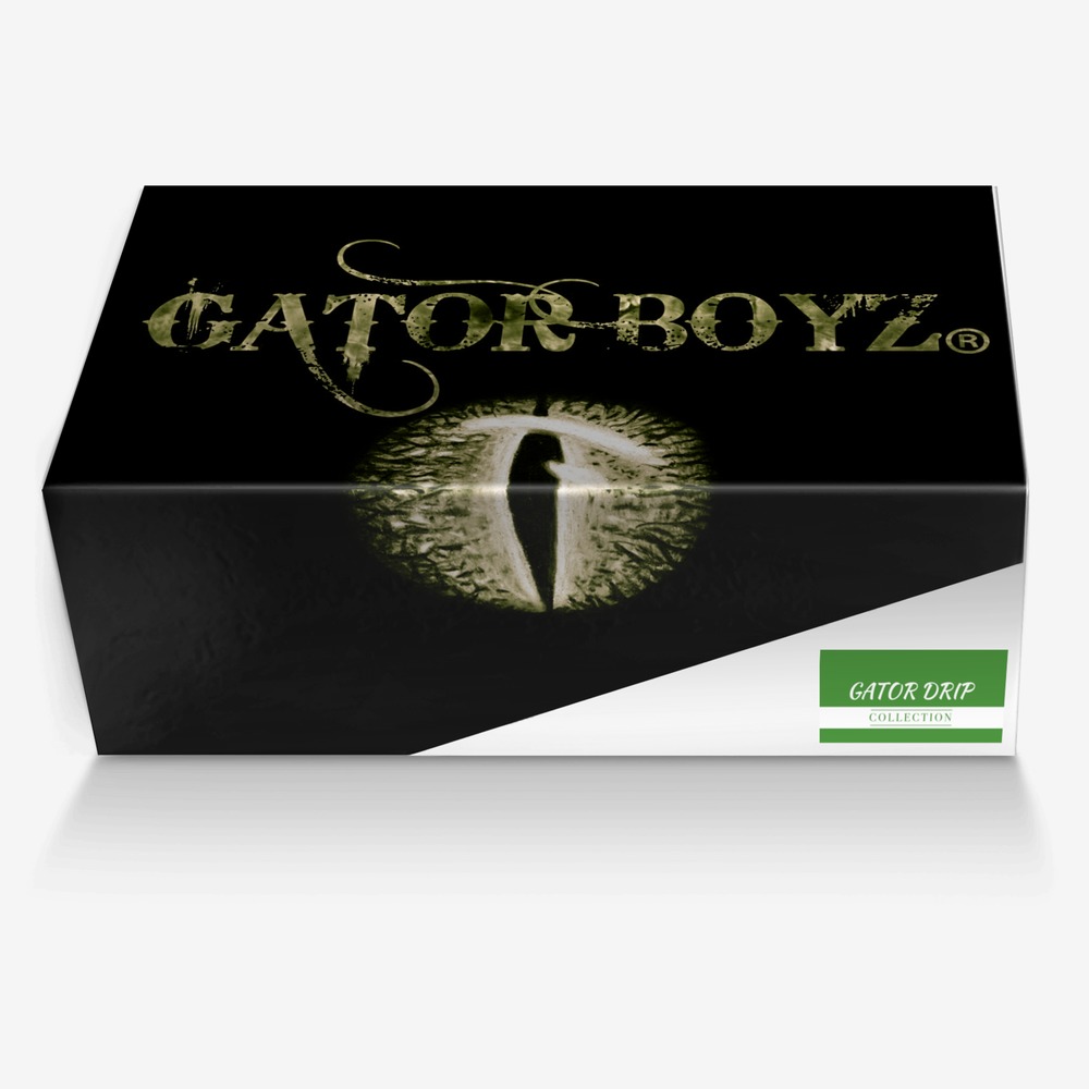 GATOR DRIP  custom made in Italy shoes by Sean Brees | Box view