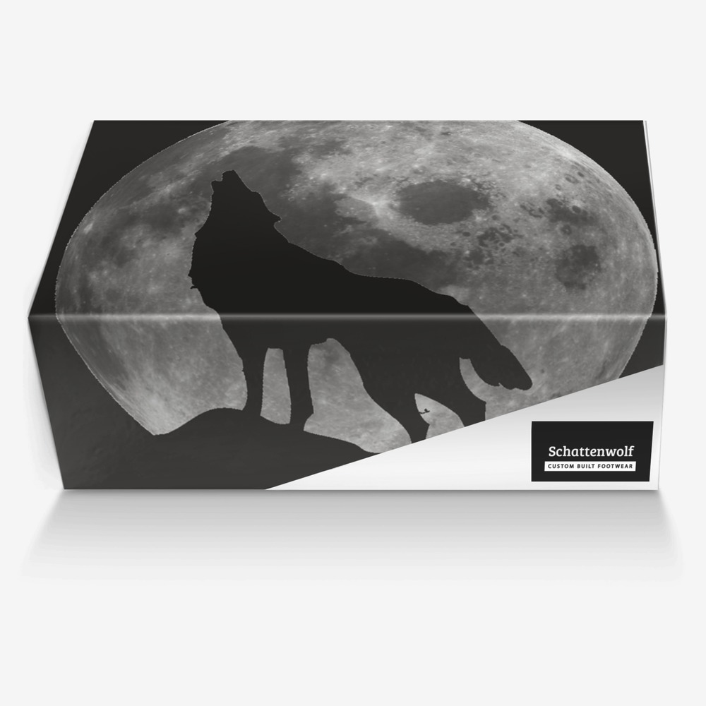 Schattenwolf custom made in Italy shoes by Todd Steinhauer | Box view