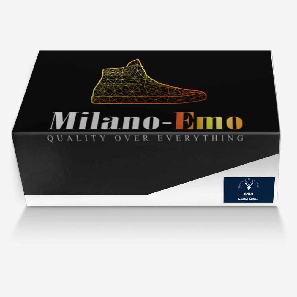 emo custom made in Italy shoes by Morris Scales | Box view