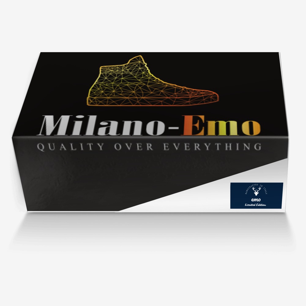 emo custom made in Italy shoes by Morris Scales | Box view