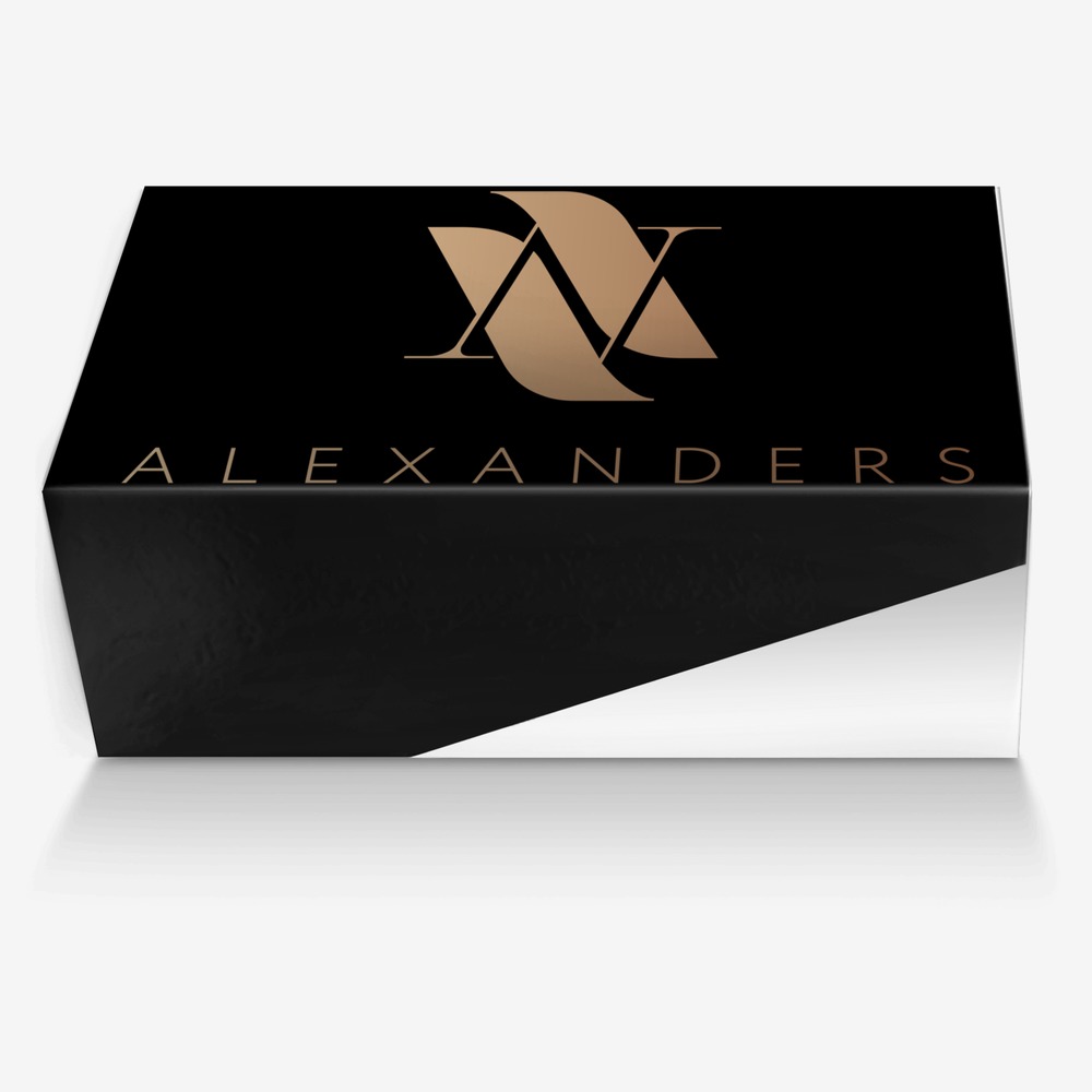 Alexanders custom made in Italy shoes by Darius Alexander | Box view