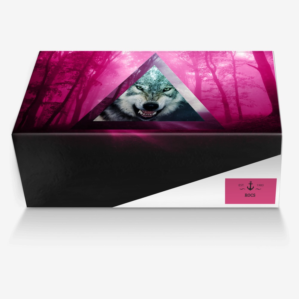 Rocs custom made in Italy shoes by Roderick Jackson | Box view